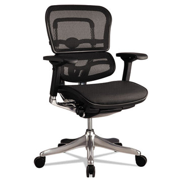 Eurotech Ergohuman Elite Mid-back Mesh Chair, Supports Up To 250 Lb, 18.11" To 21.65" Seat Height, Black freeshipping - TVN Wholesale